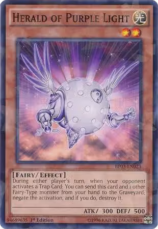 Herald of Purple Light (Shatterfoil) (BP03-EN023), Battle Pack 3: Monster League — Yu-Gi-Oh! card price