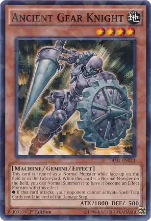 Ancient Gear Knight (Shatterfoil) (BP03-EN033), Battle Pack 3: Monster League — Yu-Gi-Oh! card price