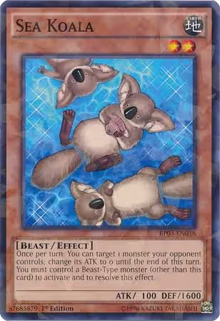 Sea Koala (Shatterfoil) (BP03-EN038), Battle Pack 3: Monster League — Yu-Gi-Oh! card price