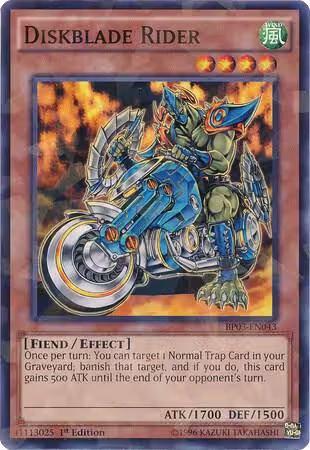 Diskblade Rider (Shatterfoil) (BP03-EN043), Battle Pack 3: Monster League — Yu-Gi-Oh! card price