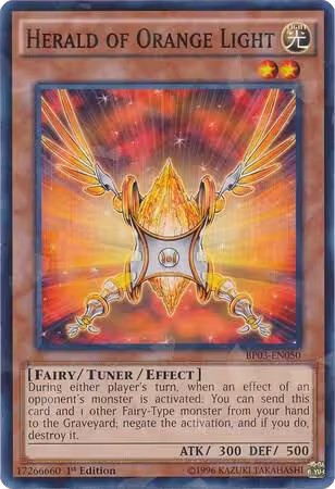 Herald of Orange Light (Shatterfoil) (BP03-EN050), Battle Pack 3: Monster League — Yu-Gi-Oh! card price