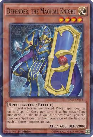 Defender, The Magical Knight (Shatterfoil) (BP03-EN054), Battle Pack 3: Monster League — Yu-Gi-Oh! card price
