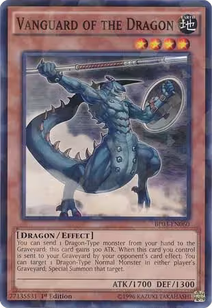 Vanguard of the Dragon (Shatterfoil) (BP03-EN060), Battle Pack 3: Monster League — Yu-Gi-Oh! card price