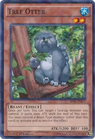 Tree Otter (Shatterfoil) (BP03-EN062), Battle Pack 3: Monster League — Yu-Gi-Oh! card price