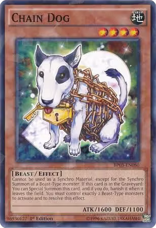 Chain Dog (Shatterfoil) (BP03-EN080), Battle Pack 3: Monster League — Yu-Gi-Oh! card price