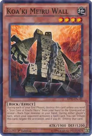 Koa'ki Meiru Wall (Shatterfoil) (BP03-EN081), Battle Pack 3: Monster League — Yu-Gi-Oh! card price