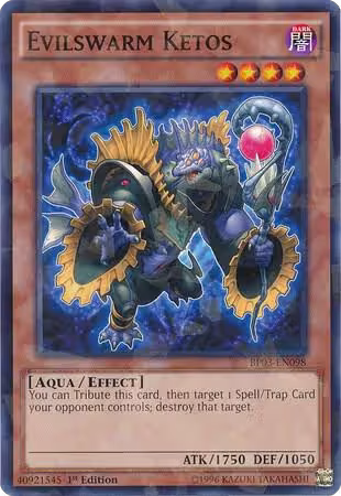 Evilswarm Ketos (Shatterfoil) (BP03-EN098), Battle Pack 3: Monster League — Yu-Gi-Oh! card price