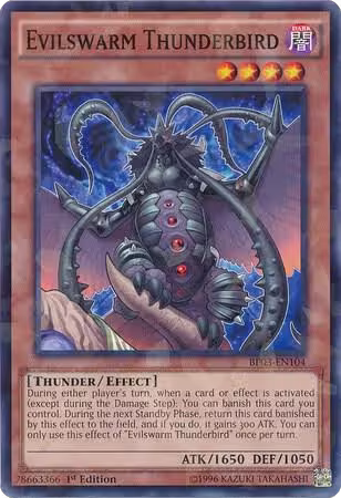 Evilswarm Thunderbird (Shatterfoil) (BP03-EN104), Battle Pack 3: Monster League — Yu-Gi-Oh! card price