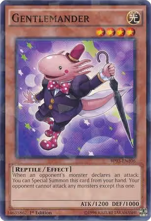 Gentlemander (Shatterfoil) (BP03-EN106), Battle Pack 3: Monster League — Yu-Gi-Oh! card price