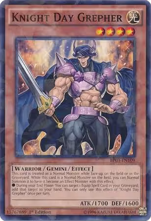 Knight Day Grepher (Shatterfoil) (BP03-EN109), Battle Pack 3: Monster League — Yu-Gi-Oh! card price