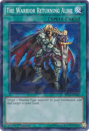 The Warrior Returning Alive (Shatterfoil) (BP03-EN140), Battle Pack 3: Monster League — Yu-Gi-Oh! card price