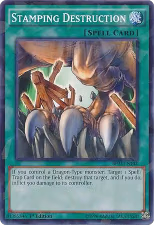 Stamping Destruction (Shatterfoil) (BP03-EN142), Battle Pack 3: Monster League — Yu-Gi-Oh! card price