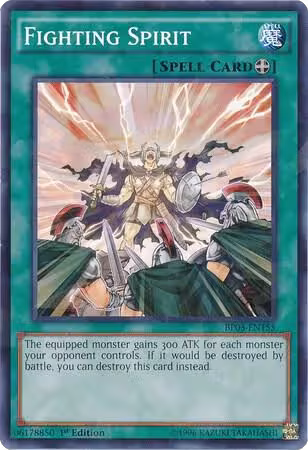 Fighting Spirit (Shatterfoil) (BP03-EN155), Battle Pack 3: Monster League — Yu-Gi-Oh! card price