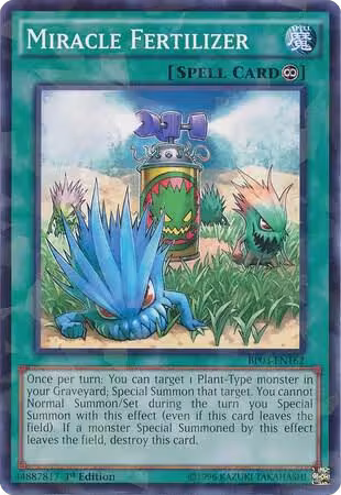 Miracle Fertilizer (Shatterfoil) (BP03-EN162), Battle Pack 3: Monster League — Yu-Gi-Oh! card price