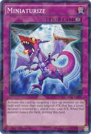 Miniaturize (Shatterfoil) (BP03-EN206), Battle Pack 3: Monster League — Yu-Gi-Oh! card price