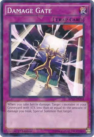 Damage Gate (Shatterfoil) (BP03-EN218), Battle Pack 3: Monster League — Yu-Gi-Oh! card price