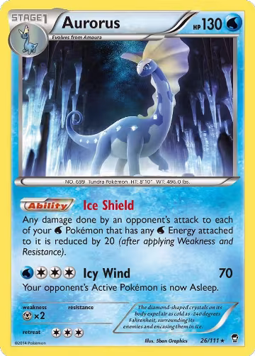 Aurorus (26/111), XY - Furious Fists — Pokémon card price