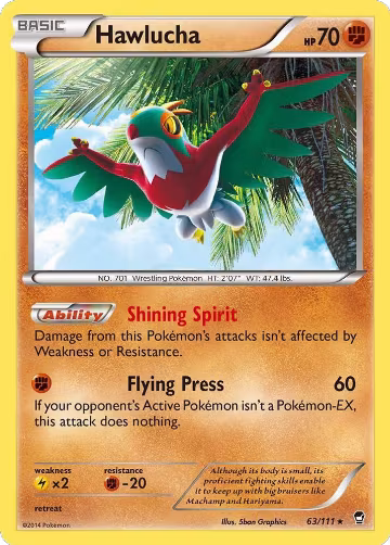 Hawlucha (63/111), XY - Furious Fists — Pokémon card price