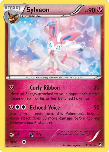 Sylveon (72/111), XY - Furious Fists — Pokémon card price