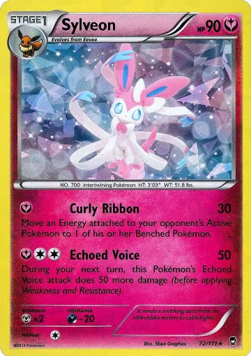 Sylveon - 72/111 (Cracked Ice Holo) (072/111), Deck Exclusives — Pokémon card price