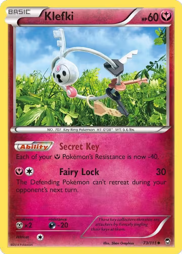 Klefki (73/111), XY - Furious Fists — Pokémon card price