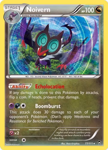 Noivern (77/111), XY - Furious Fists — Pokémon card price