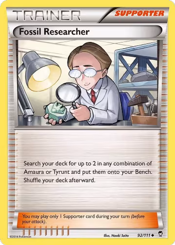 Fossil Researcher (92/111), XY - Furious Fists — Pokémon card price