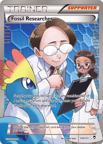 Fossil Researcher (110 Full Art) (110/111), XY - Furious Fists — Pokémon card price