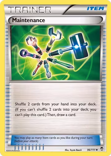 Maintenance (96/111), XY - Furious Fists — Pokémon card price