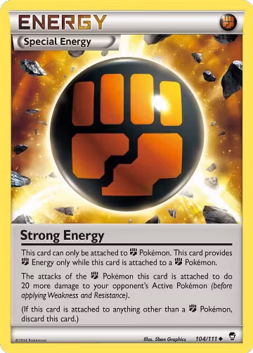 Strong Energy (104/111), XY - Furious Fists — Pokémon card price