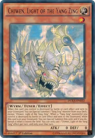 Chiwen, Light of the Yang Zing (DUEA-EN032), Duelist Alliance — Yu-Gi-Oh! card price