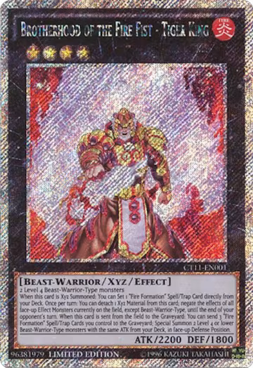 Brotherhood of the Fire Fist - Tiger King (CT11-EN001) — card price