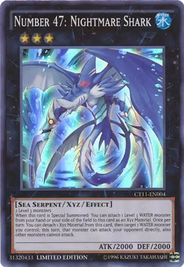 Number 47: Nightmare Shark (CT11-EN004) — card price
