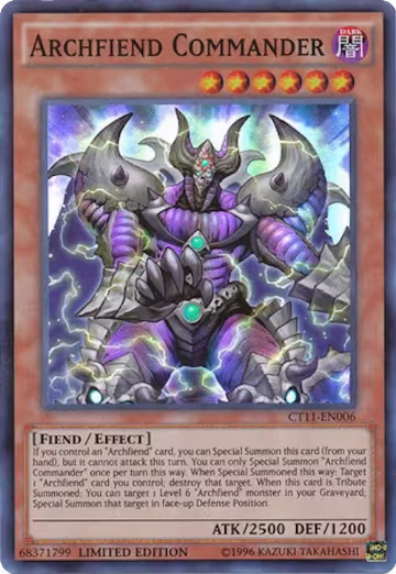 Archfiend Commander (CT11-EN006) — card price