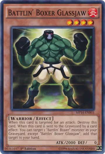 Battlin' Boxer Glassjaw (MP14-EN003), 2014 Mega-Tins Mega Pack — Yu-Gi-Oh! card price