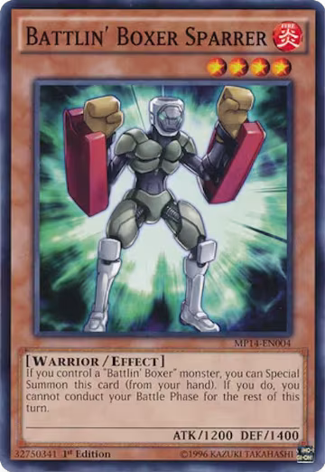 Battlin' Boxer Sparrer (MP14-EN004), 2014 Mega-Tins Mega Pack — Yu-Gi-Oh! card price