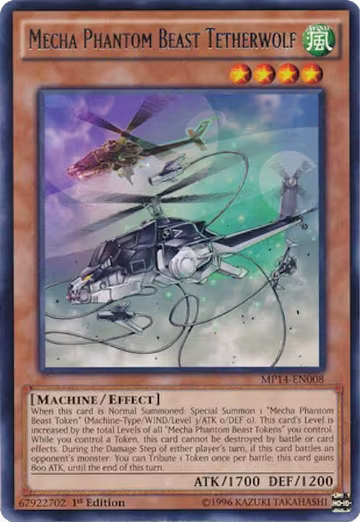 Mecha Phantom Beast Tetherwolf (MP14-EN008), 2014 Mega-Tins Mega Pack — Yu-Gi-Oh! card price