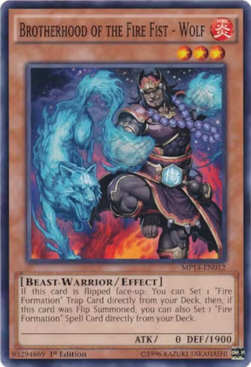 Brotherhood of the Fire Fist - Wolf (MP14-EN012), 2014 Mega-Tins Mega Pack — Yu-Gi-Oh! card price