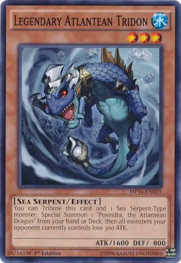 Legendary Atlantean Tridon (MP14-EN019), 2014 Mega-Tins Mega Pack — Yu-Gi-Oh! card price