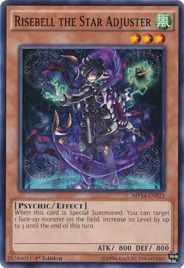 Risebell the Star Adjuster (MP14-EN023), 2014 Mega-Tins Mega Pack — Yu-Gi-Oh! card price