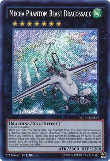 Mecha Phantom Beast Dracossack (MP14-EN030), 2014 Mega-Tins Mega Pack — Yu-Gi-Oh! card price