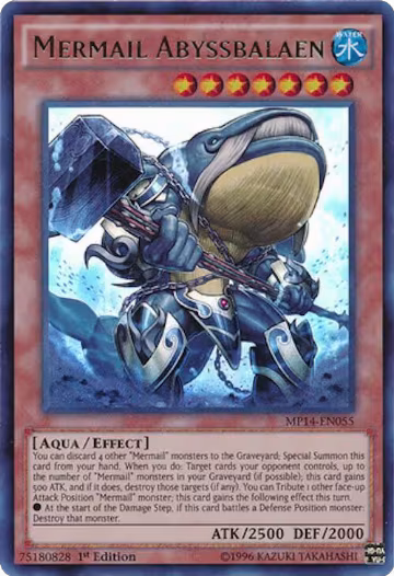 Mermail Abyssbalaen (MP14-EN055), 2014 Mega-Tins Mega Pack — Yu-Gi-Oh! card price