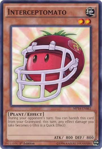 Interceptomato (MP14-EN062), 2014 Mega-Tins Mega Pack — Yu-Gi-Oh! card price