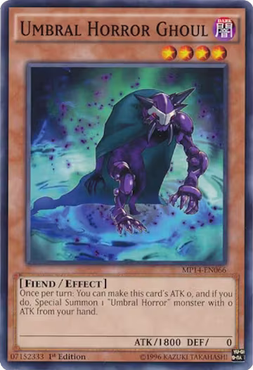 Umbral Horror Ghoul (MP14-EN066), 2014 Mega-Tins Mega Pack — Yu-Gi-Oh! card price