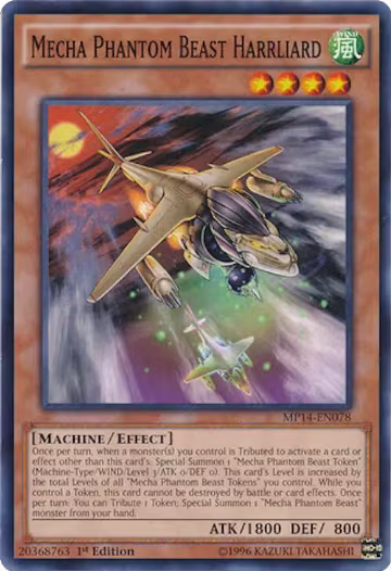Mecha Phantom Beast Harrliard (MP14-EN078), 2014 Mega-Tins Mega Pack — Yu-Gi-Oh! card price