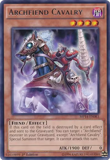 Archfiend Cavalry (MP14-EN083), 2014 Mega-Tins Mega Pack — Yu-Gi-Oh! card price