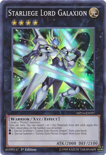 Starliege Lord Galaxion (MP14-EN097), 2014 Mega-Tins Mega Pack — Yu-Gi-Oh! card price