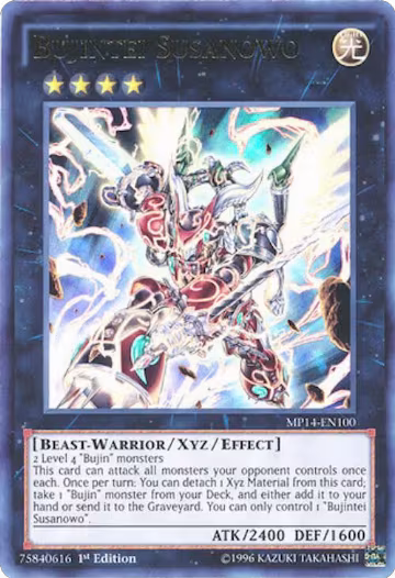 Bujintei Susanowo (MP14-EN100), 2014 Mega-Tins Mega Pack — Yu-Gi-Oh! card price