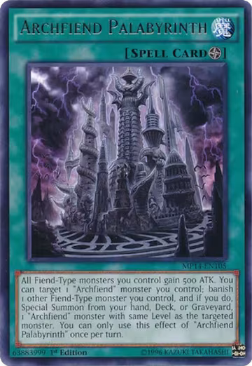 Archfiend Palabyrinth (MP14-EN105), 2014 Mega-Tins Mega Pack — Yu-Gi-Oh! card price