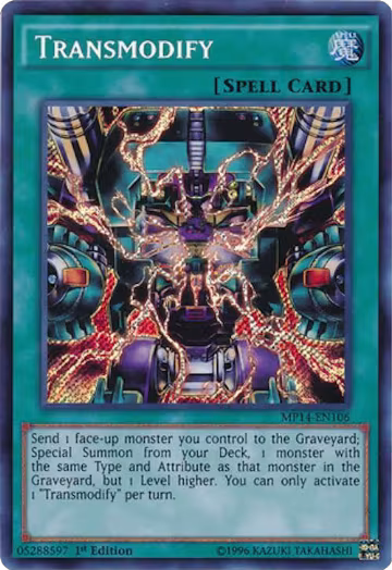Transmodify (MP14-EN106), 2014 Mega-Tins Mega Pack — Yu-Gi-Oh! card price
